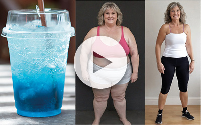 Blue tonic and transformation collage